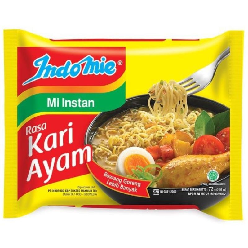 Indomie Kuah Kari Ayam