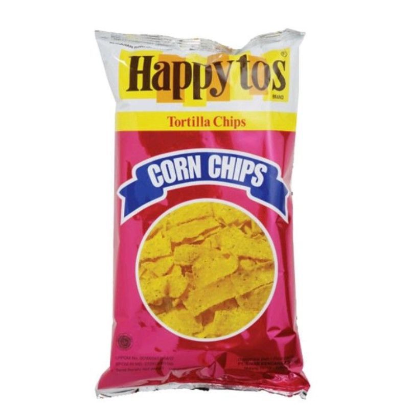 HAPPYTOS MERAH 140 GR Tortila Chips Keripik Jagung